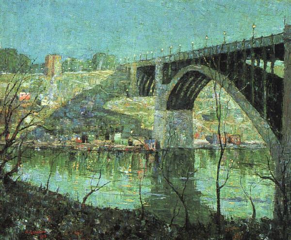 Ernest Lawson Spring Night at Harlem River China oil painting art